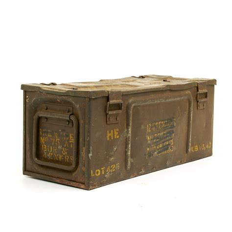 ww2 metal ammo box for sale|ww2 british ammo boxes.